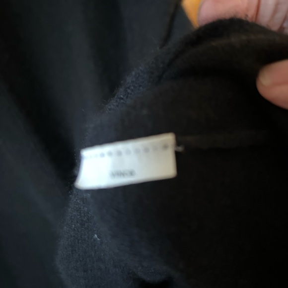 Vince Classic Cashmere Black Knitwear Sz L - Picture 3 of 4